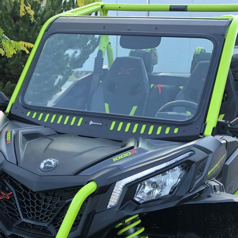 Can Am Commander / Maverick Vented Glass Windshield | Bent Metal