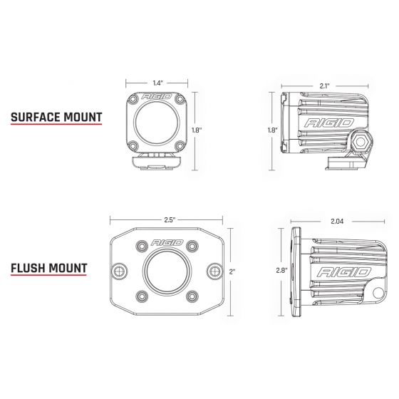Ignite Series Flush Mount Light | Rigid Industries