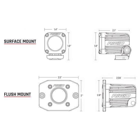Ignite Series Flush Mount Backup Light Kit | Rigid Industries