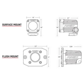 Ignite Series Flush Mount Backup Light Kit | Rigid Industries