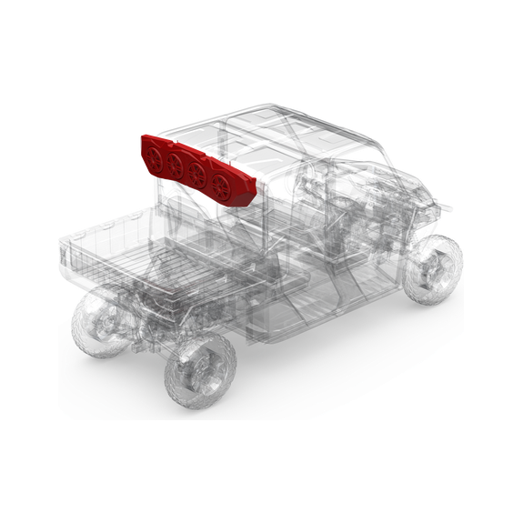 Polaris Ranger (2018+) Rear Audio Cap | Rockford Fosgate