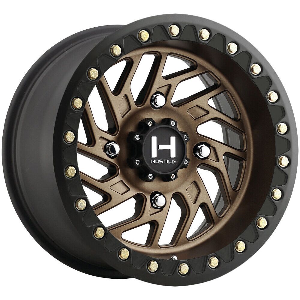 H316 Jigsaw UTV Beadlock Wheel (Matte Bronze) | Hostile