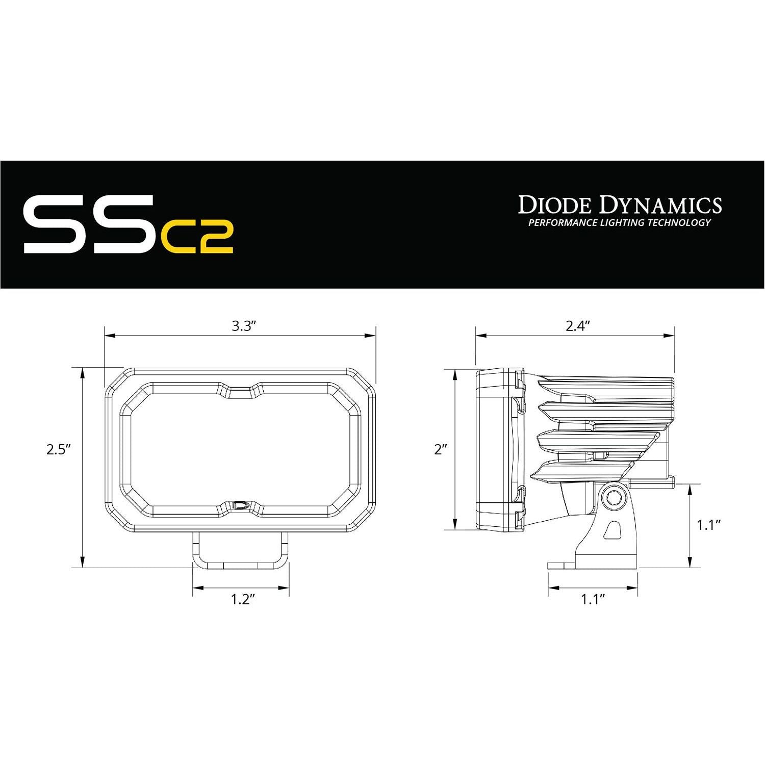 SSC2 Universal Roll Bar Chase Light Kit | Diode Dynamics