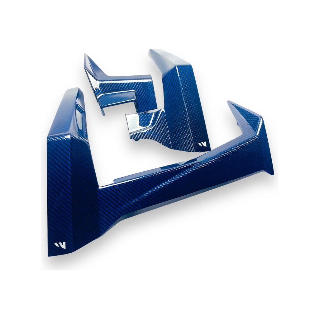 Polaris RZR Pro / Turbo R Carbon Fiber Dash Trim Kit (3-Piece) | FourWerx