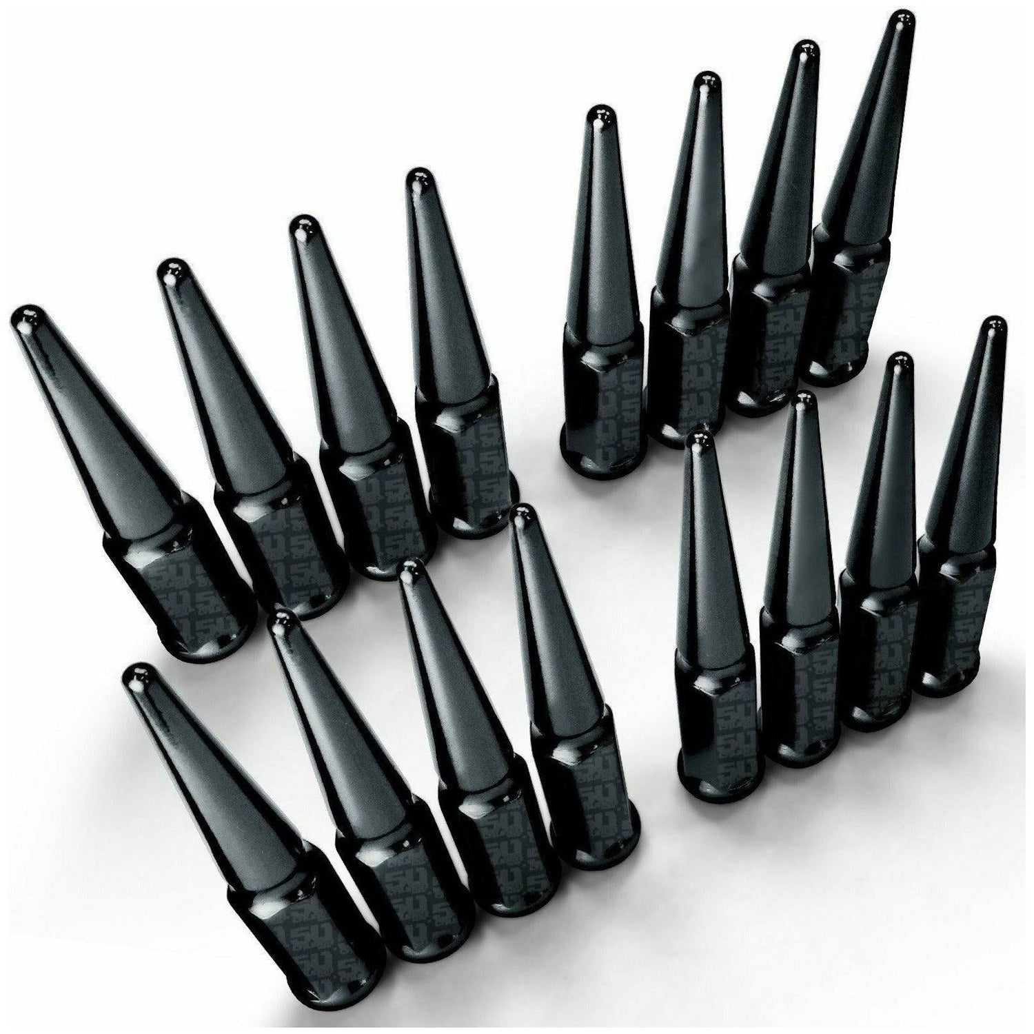 3/8-24 Extended Spike Lug Nuts | 50 Caliber Racing