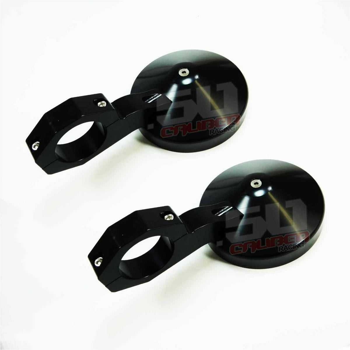 5" Round Mirrors with 1.75" Clamps - Kombustion Motorsports