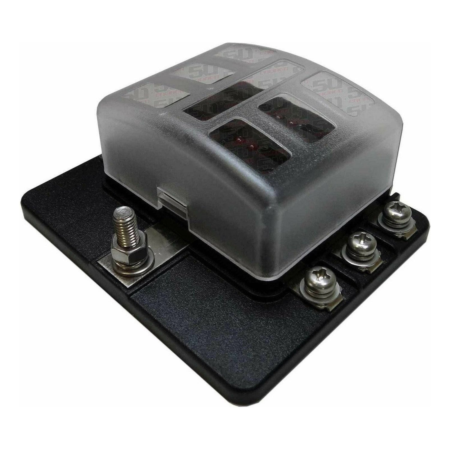 6 Way 12V Circuit Screw Fuse Block | 50 Caliber Racing