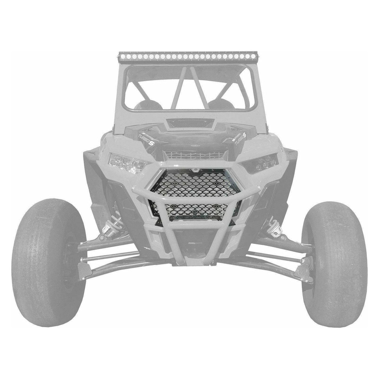 Polaris RZR (2019+) Front Grille with Bumper Notch | 50 Caliber Racing