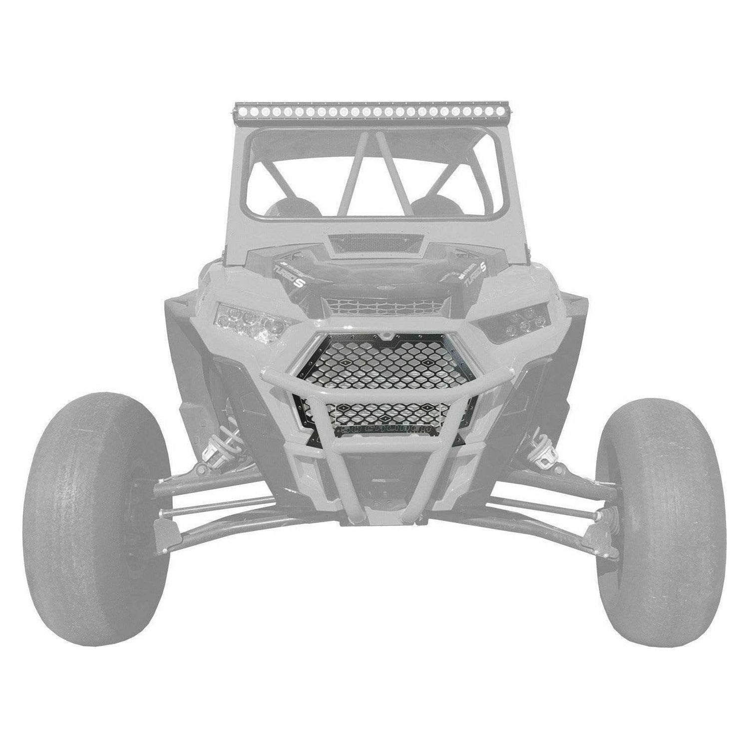 Polaris RZR (2019+) Front Grille with Bumper Notch | 50 Caliber Racing