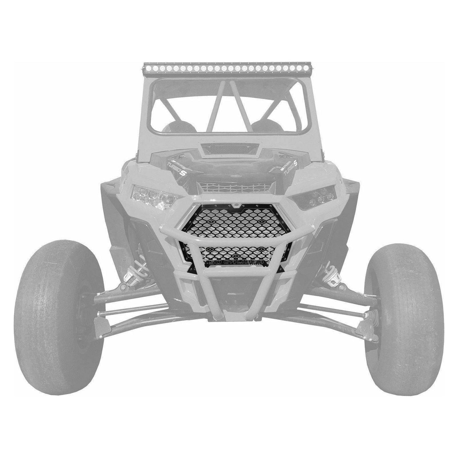 Polaris RZR (2019+) Front Grille with Bumper Notch | 50 Caliber Racing