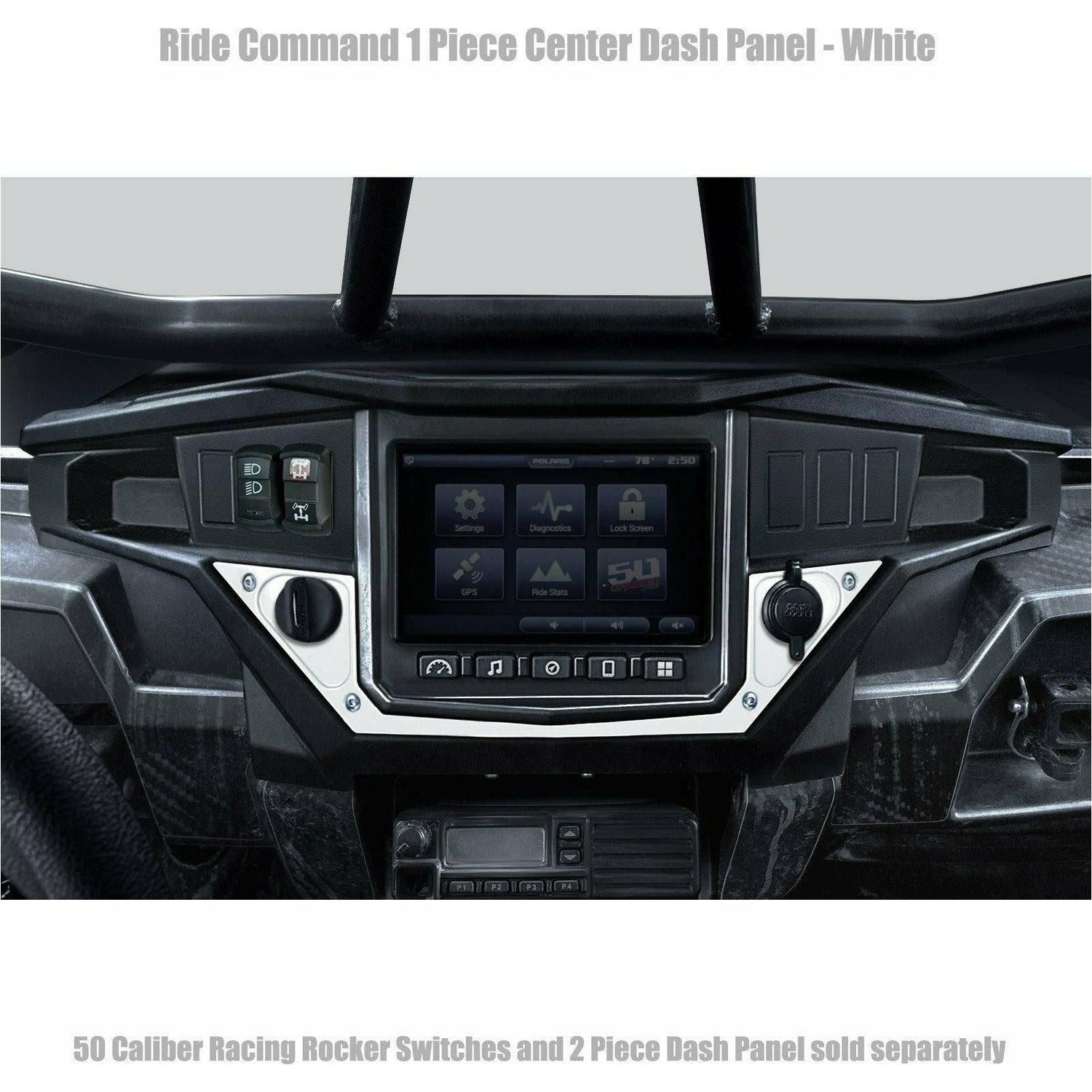 Polaris RZR XP 1000 Ride Command 1 Piece Dash Panel | 50 Caliber Racing
