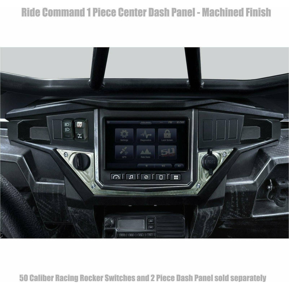 Polaris RZR XP 1000 Ride Command 1 Piece Dash Panel | 50 Caliber Racing