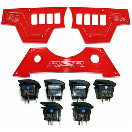 Polaris RZR XP 1000 8 Switch Dash Panel | 50 Caliber Racing