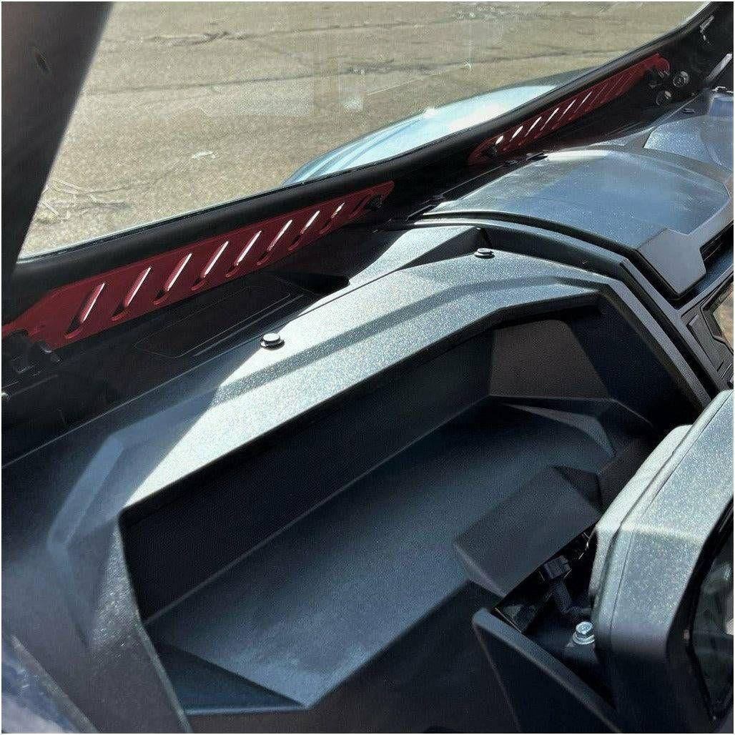 Bent Metal Kawasaki KRX Vented Glass Windshield