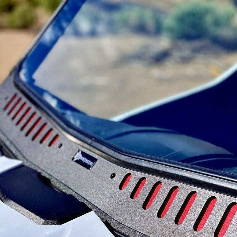 Bent Metal Kawasaki KRX Vented Glass Windshield