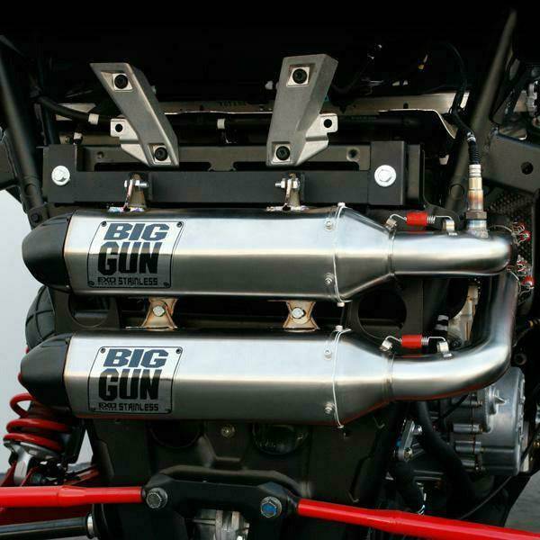 Big Gun Exhaust Polaris RZR RS1 Exo Stainless Dual Full System