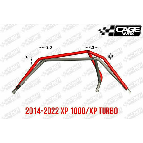 Polaris RZR (2019-2023) Raw Assembled Baja Spec Cage with Roof | CageWRX