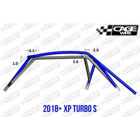 Polaris RZR (2019-2023) Raw Assembled Baja Spec Cage with Roof | CageWRX