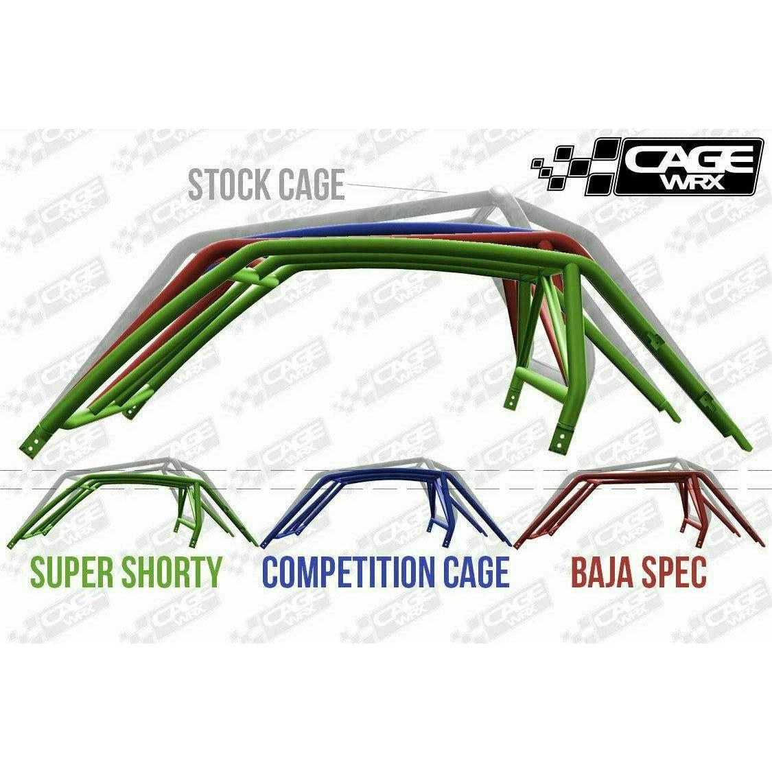 Polaris RZR (2019-2023) Raw Assembled Competition Cage with Roof | CageWRX