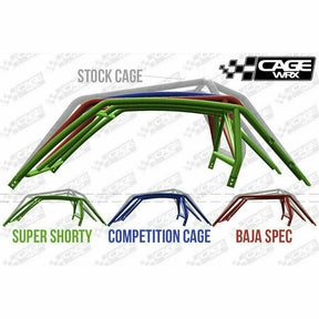 Polaris RZR (2019+) Raw Assembled Competition Cage with Roof - Kombustion Motorsports