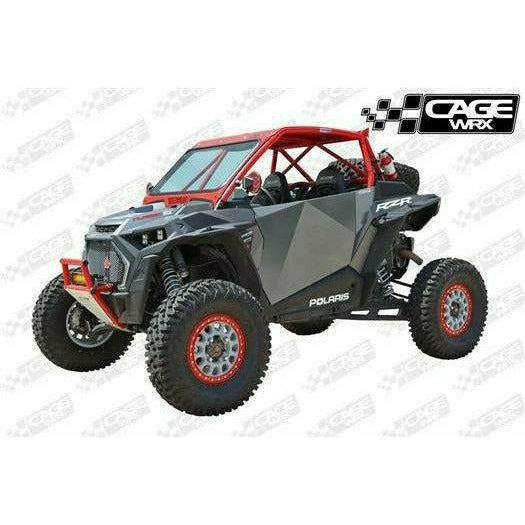 CageWRX Polaris RZR 2-Seater Aluminum Doors (Black)