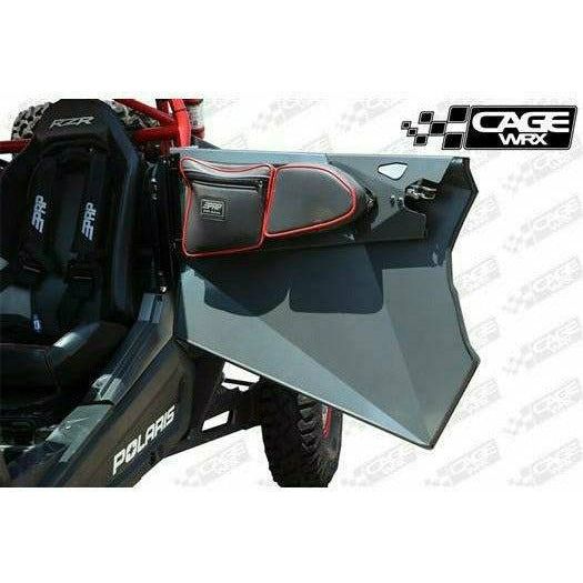 CageWRX Polaris RZR 2-Seater Aluminum Doors (Black)