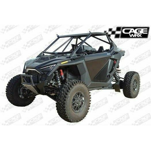 CageWRX Polaris RZR PRO R "SUPER SHORTY" 2-Seater Assembled Cage with Roof (Raw)