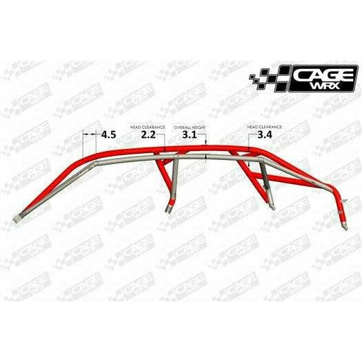 CageWRX Polaris RZR PRO R "SUPER SHORTY" 4-Seater Assembled Cage with Roof (Raw)