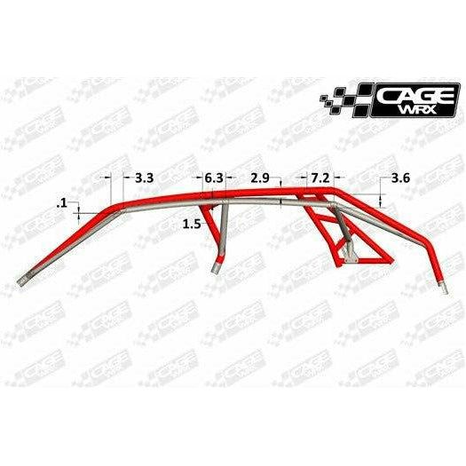 CageWRX Polaris RZR Turbo R "Super Shorty" 4-Seater Unassembled Cage Kit