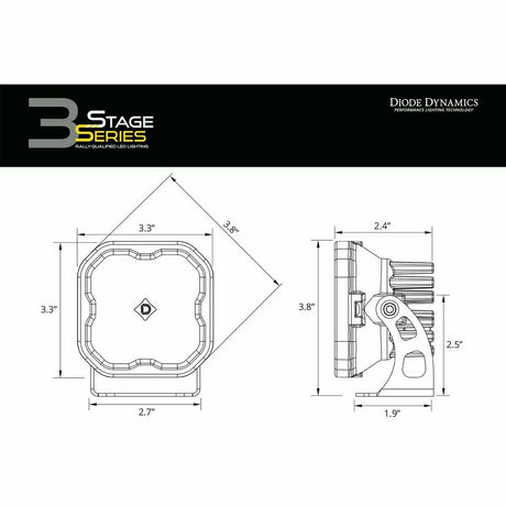 Diode Dynamics Stage Series Sport 3" Pod Lights (Pair)