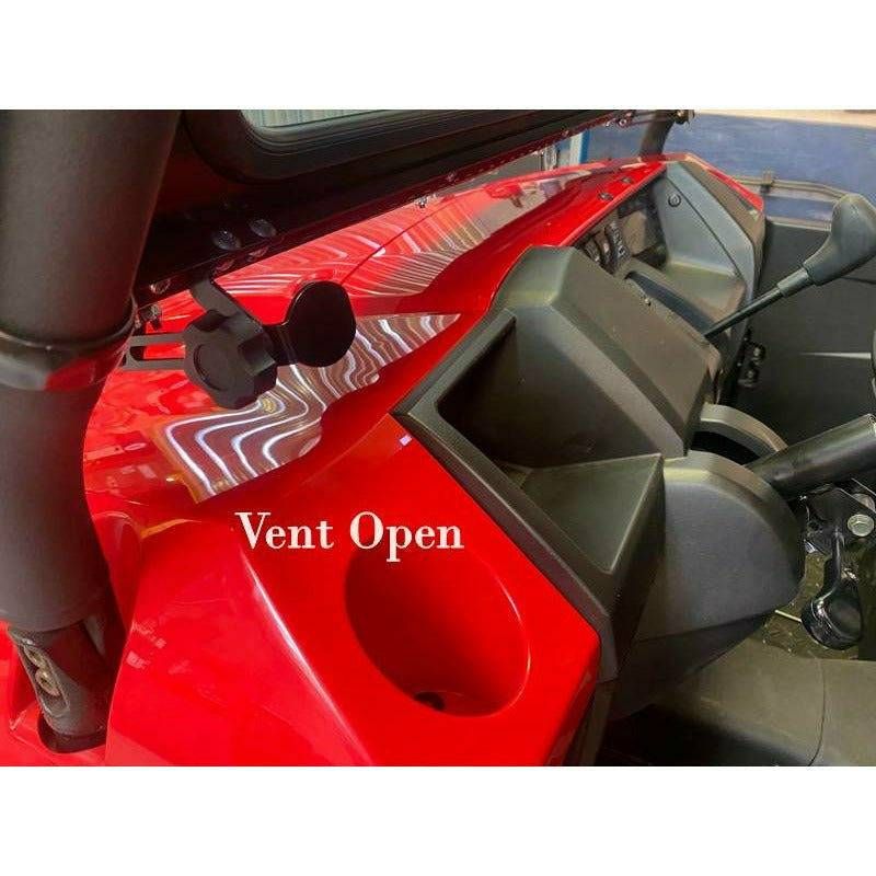 Extreme Metal Products Kawasaki Mule PRO-MX Vented Glass Windshield
