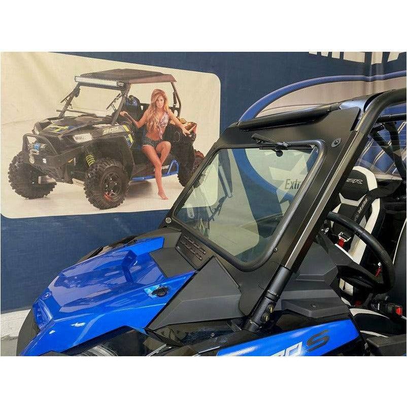 Extreme Metal Products Polaris RZR Turbo S Laminated Glass Windshield with Wiper