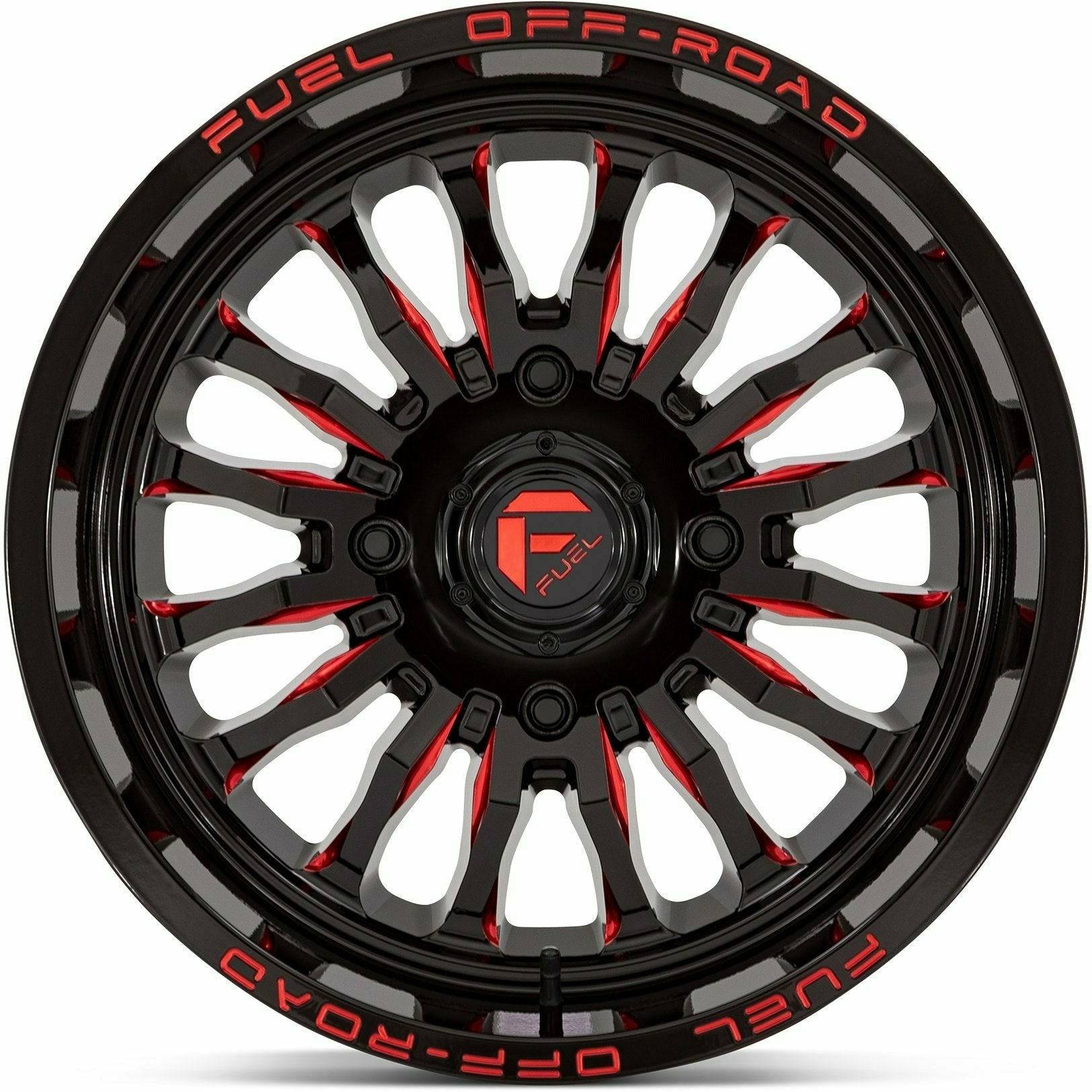 Fuel Off Road D822 Arc Wheel (Gloss Black Milled Red)