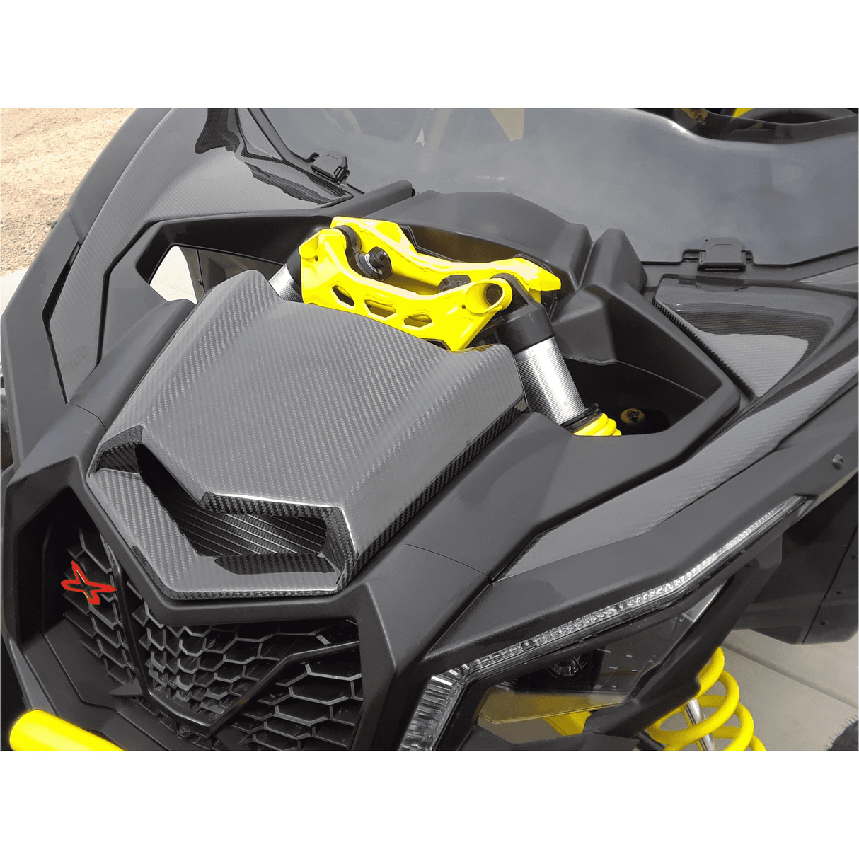 Can Am X3 Carbon Fiber Inner Hood Panel Set | FourWerx
