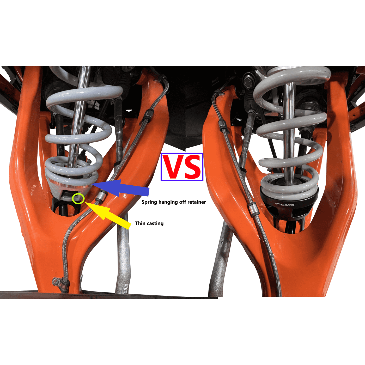 RPM Powersports Polaris RZR PRO R / Turbo R Front Lower Spring Retainer Cup - Kombustion Motorsports