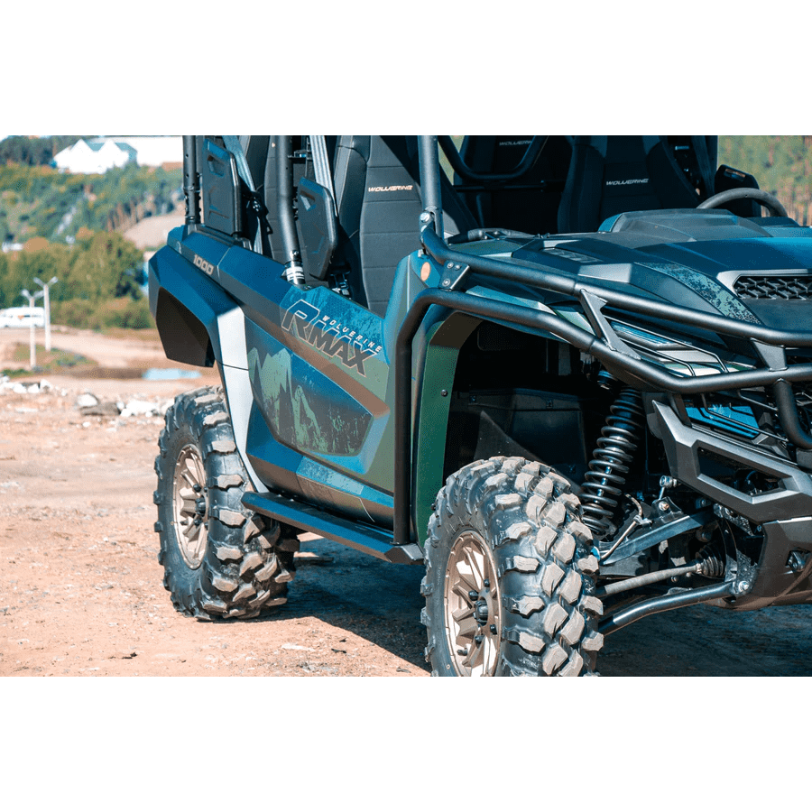 Yamaha Wolverine RMAX 4 Front Bumper with Fender Guard and Rock Sliders - Kombustion Motorsports