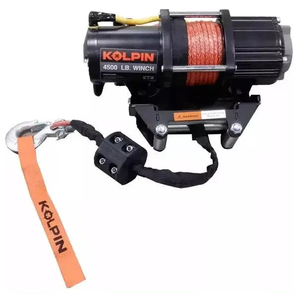 Kawasaki Mule Pro FX / FXT Quick Mount Winch 4500 lb Synthetic Rope