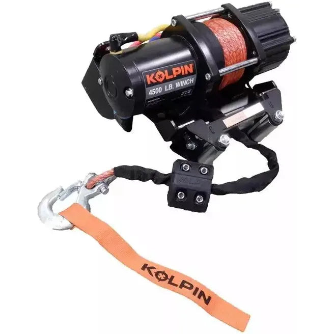 Kawasaki Mule Pro FX / FXT Quick Mount Winch 4500 lb Synthetic Rope