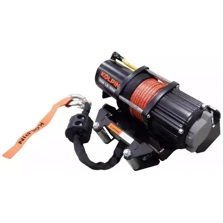 Kawasaki Mule Pro FX / FXT Quick Mount Winch 4500 lb Synthetic Rope