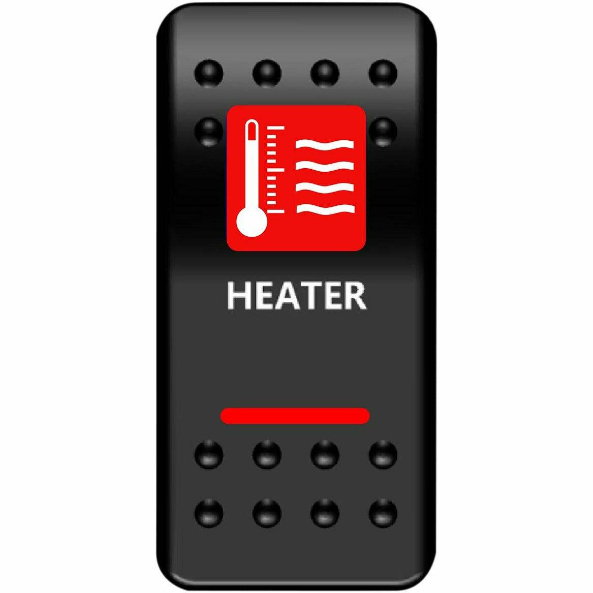 Moose Utilities Heater Rocker Switch (Red)