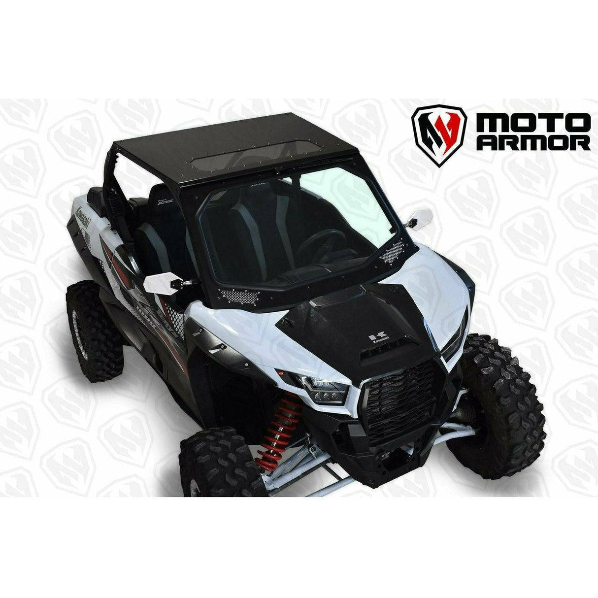 Moto Armor Kawasaki KRX Vented Full Glass Windshield