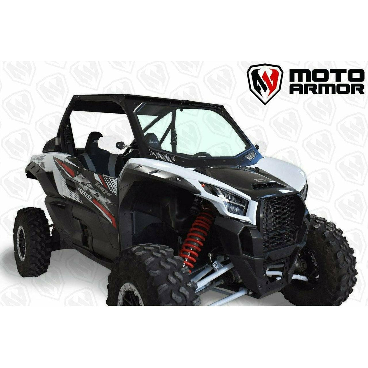 Moto Armor Kawasaki KRX Vented Full Glass Windshield