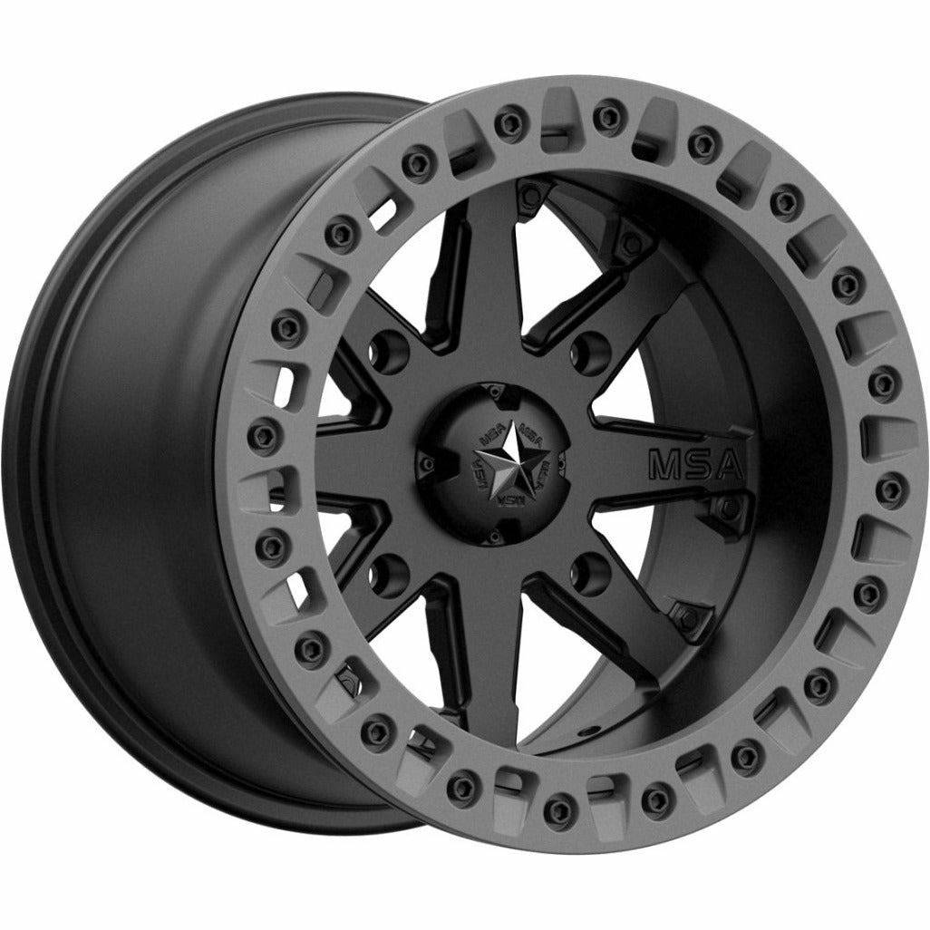 MSA Wheels M31 LOK2 Wheel (Satin Black/Matte Gray) - Kombustion Motorsports