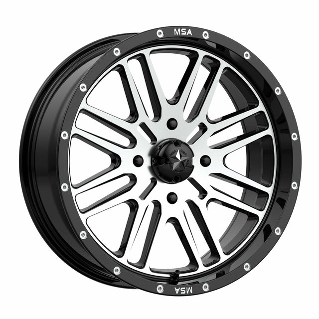 MSA Wheels M38 Brute Wheel (Gloss Black Machined)