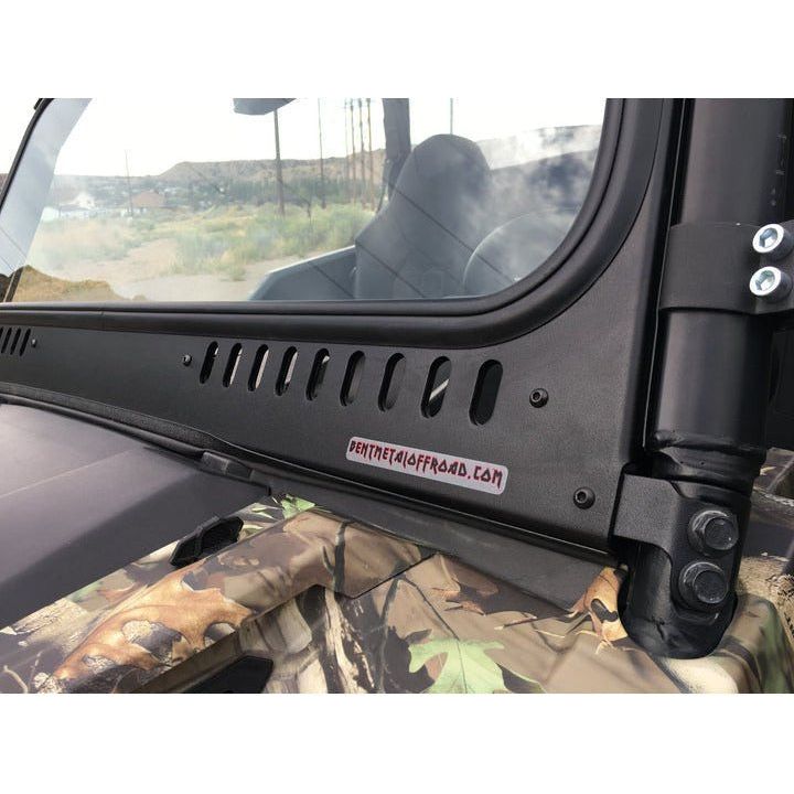 Polaris General Vented Glass Front Windshield | Bent Metal
