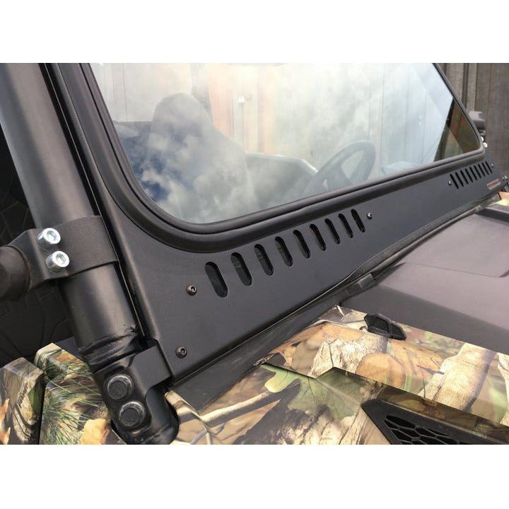 Polaris General Vented Glass Front Windshield | Bent Metal