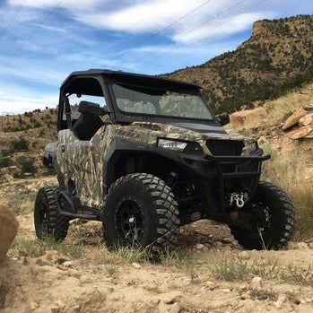 Polaris General Vented Glass Front Windshield | Bent Metal