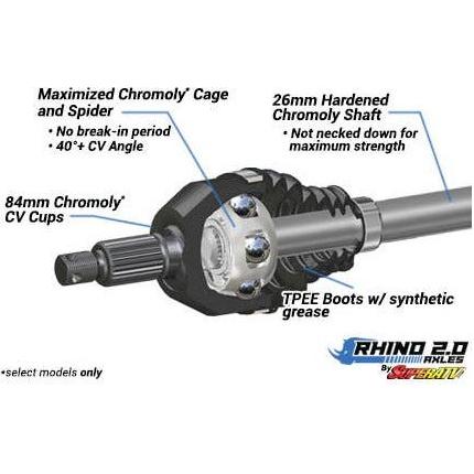 Polaris RZR Turbo S Rhino 2.0 Heavy Duty Axle | SuperATV
