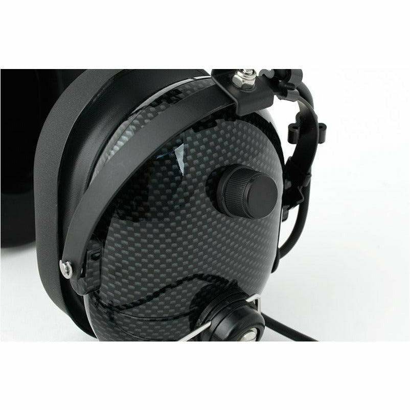 Rugged Radios H22 Over the Head Headset for 2 Way Radios (Carbon Fiber)