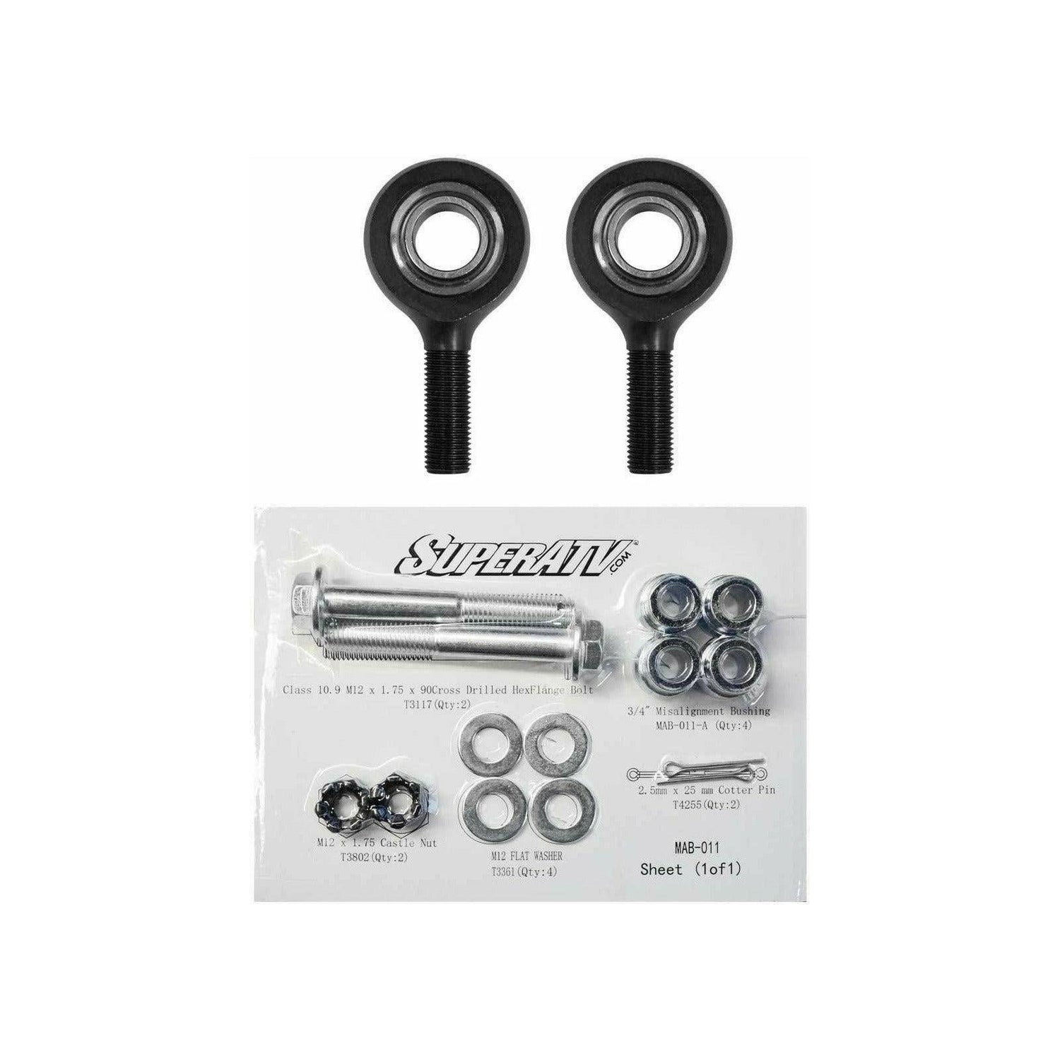 Can Am X3 Heavy Duty Tie Rod End Replacement Kit | SuperATV